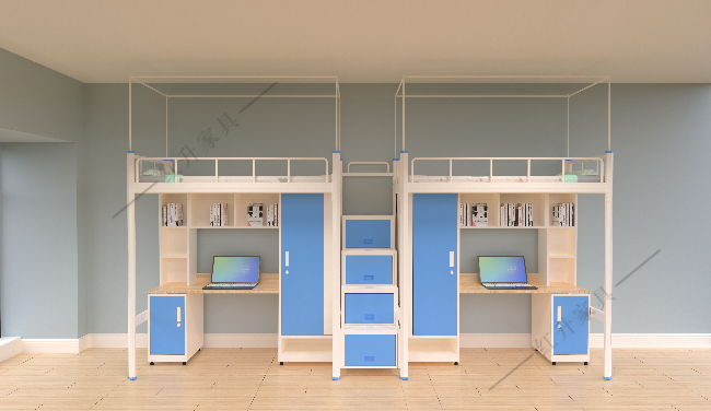 大学公寓床大型包围展会现场！