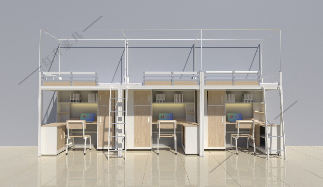 新型卡式结构的汨罗员工宿舍公寓床始终不摇不晃